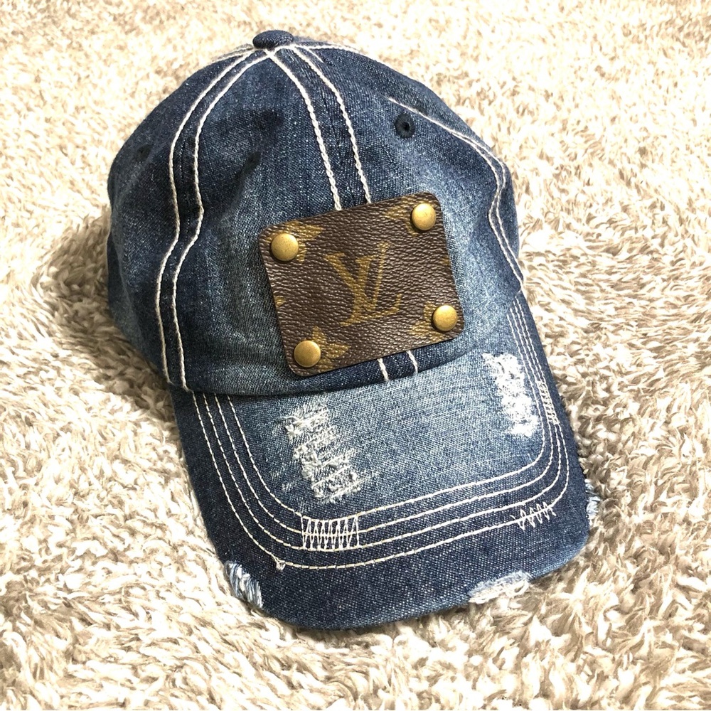 Distressed Denim Cap • Adjustable